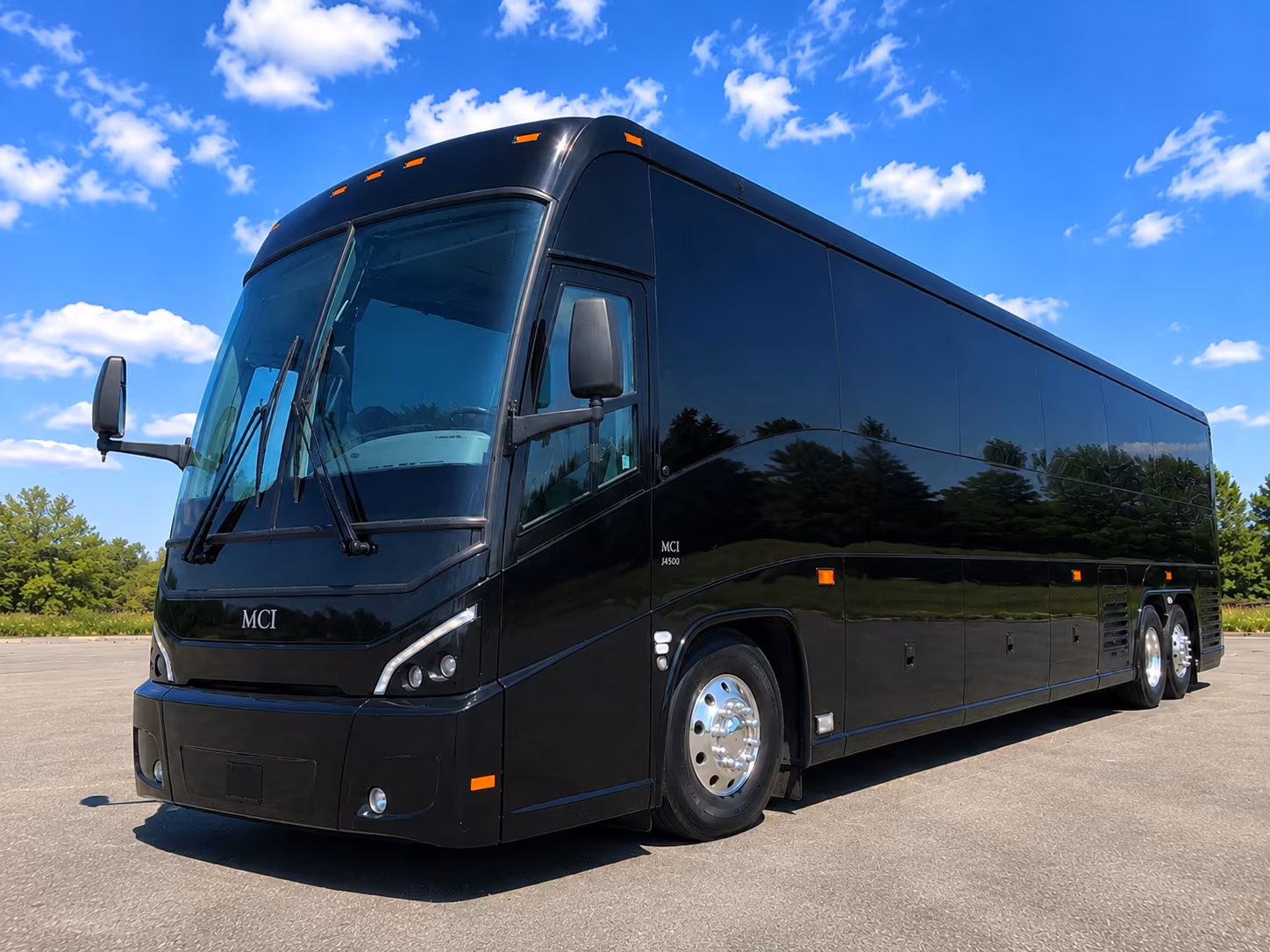 columbia charter bus services exterior